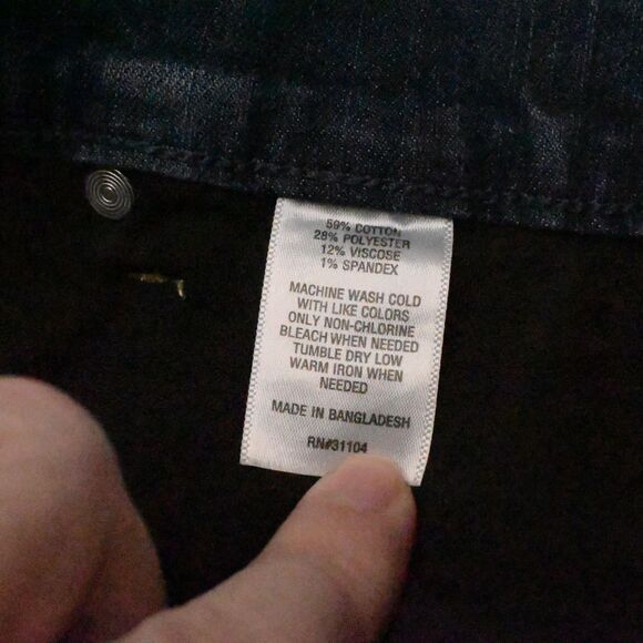 Kim Rogers Womens 18 39x20 Reg Blue Tummy Control Pull On Capri Jeans - Picture 4 of 7